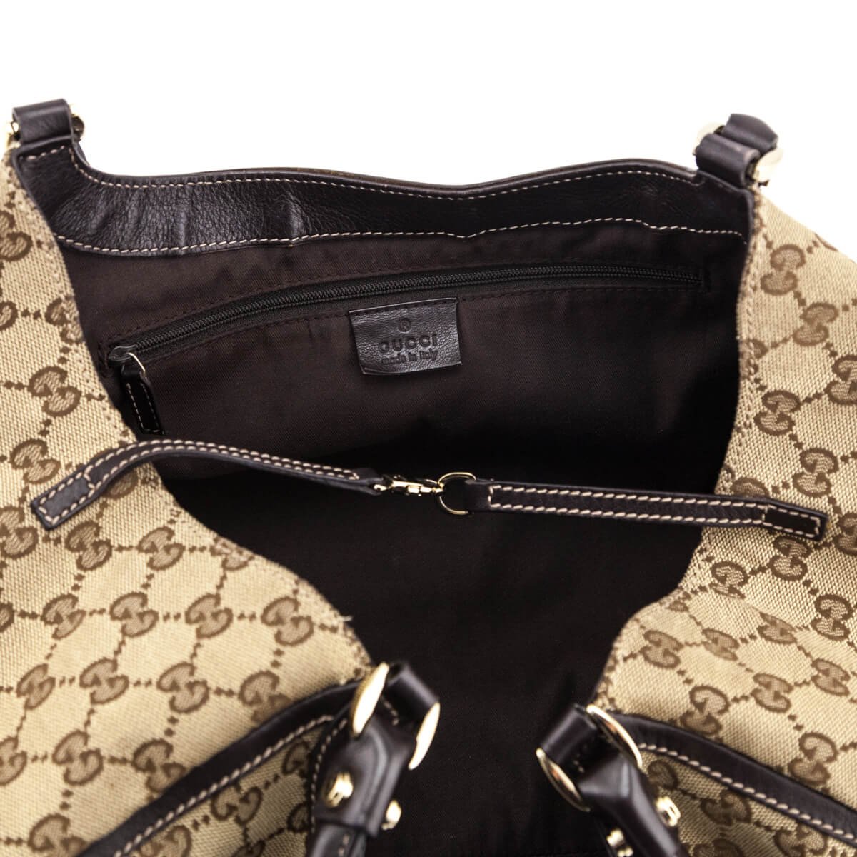 Gucci Beige GG Monogram Abbey D-Ring Large Tote