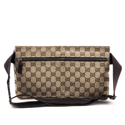 Gucci Beige GG Monogram Canvas Belt Bag