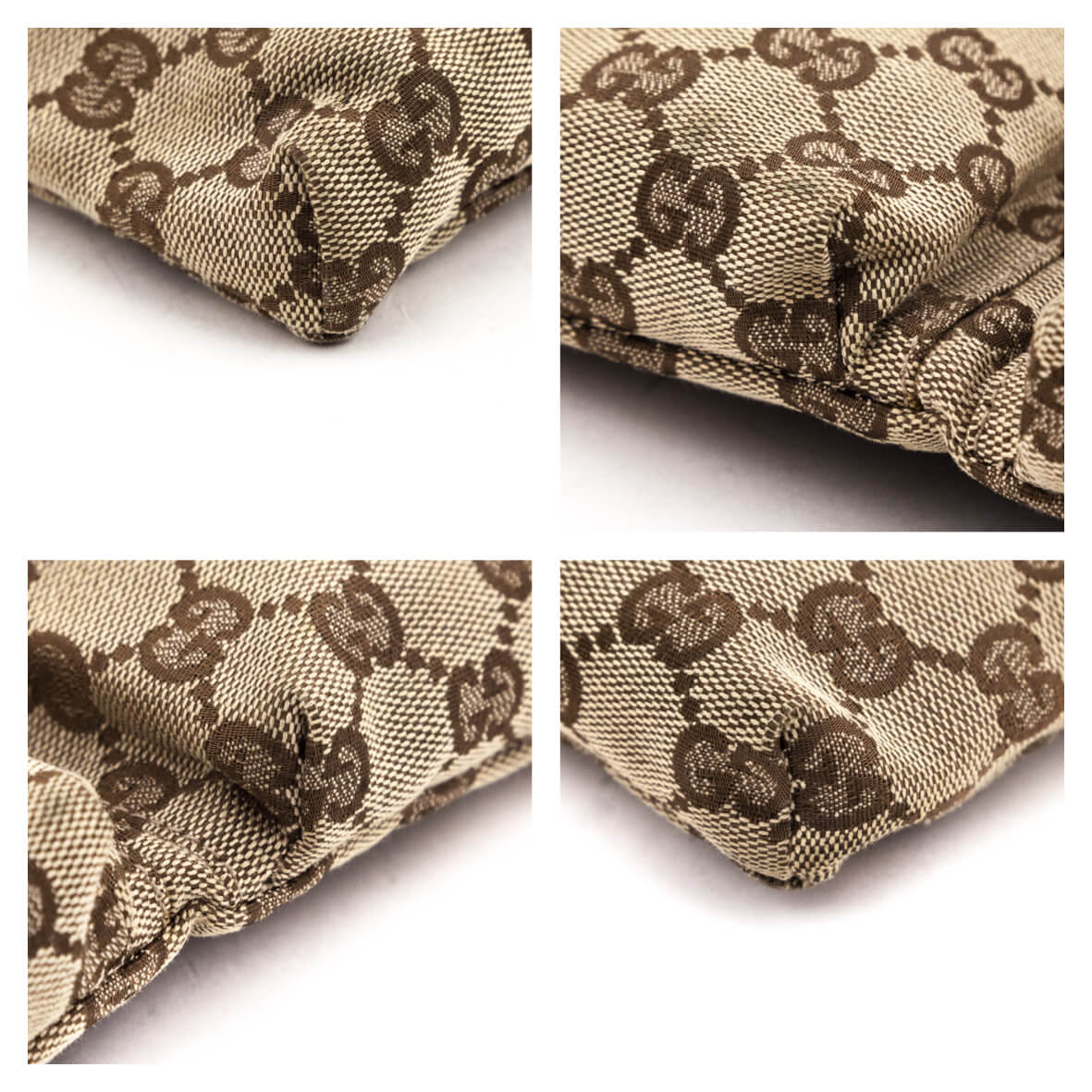 Gucci Beige GG Monogram Canvas Belt Bag