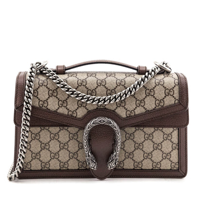 Gucci Beige GG Supreme Dionysus Top Handle Bag