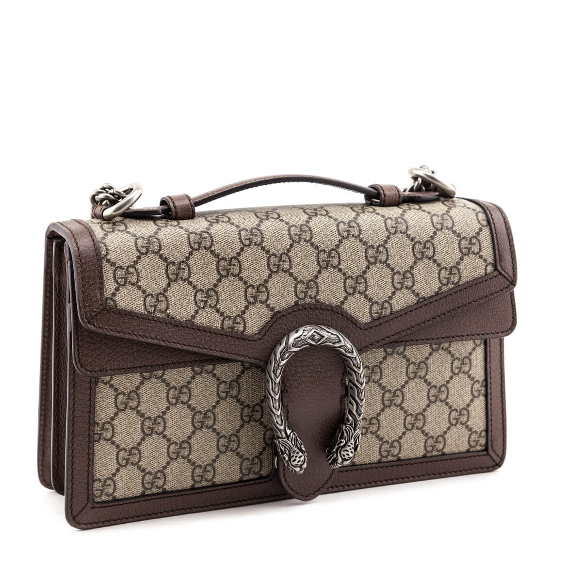 Gucci Beige GG Supreme Dionysus Top Handle Bag