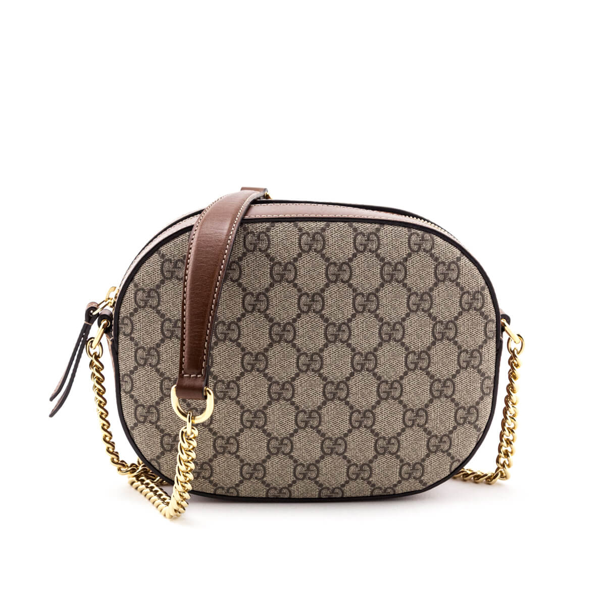 Gucci Beige GG Supreme Mini Chain Bag