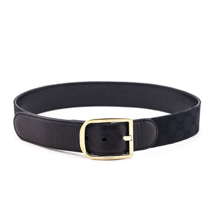 Gucci Black GG Monogram Belt Size S