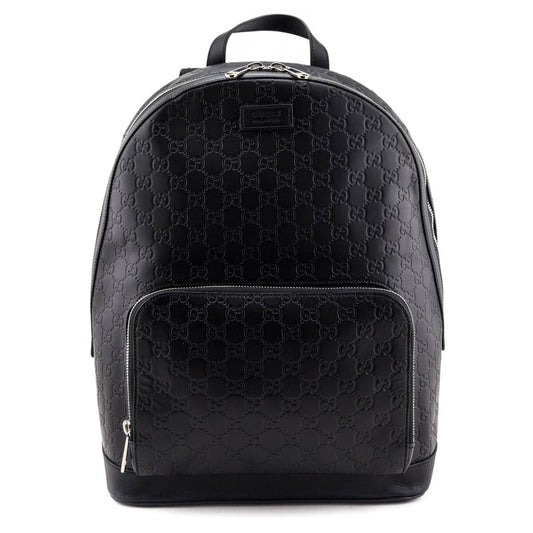 Gucci Black Guccissima Signature Day Backpack