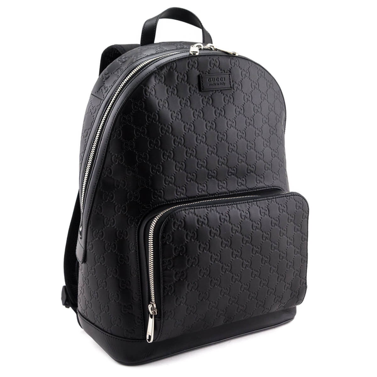 Gucci Black Guccissima Signature Day Backpack