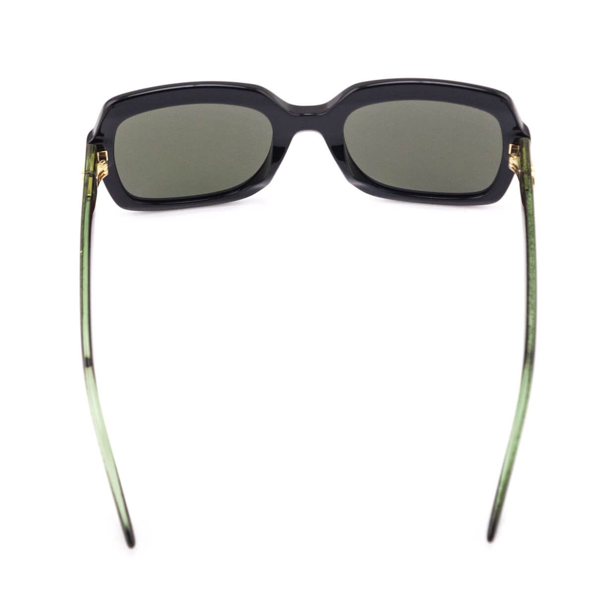 Gucci Black Oversized Web Accent Tinted Sunglasses