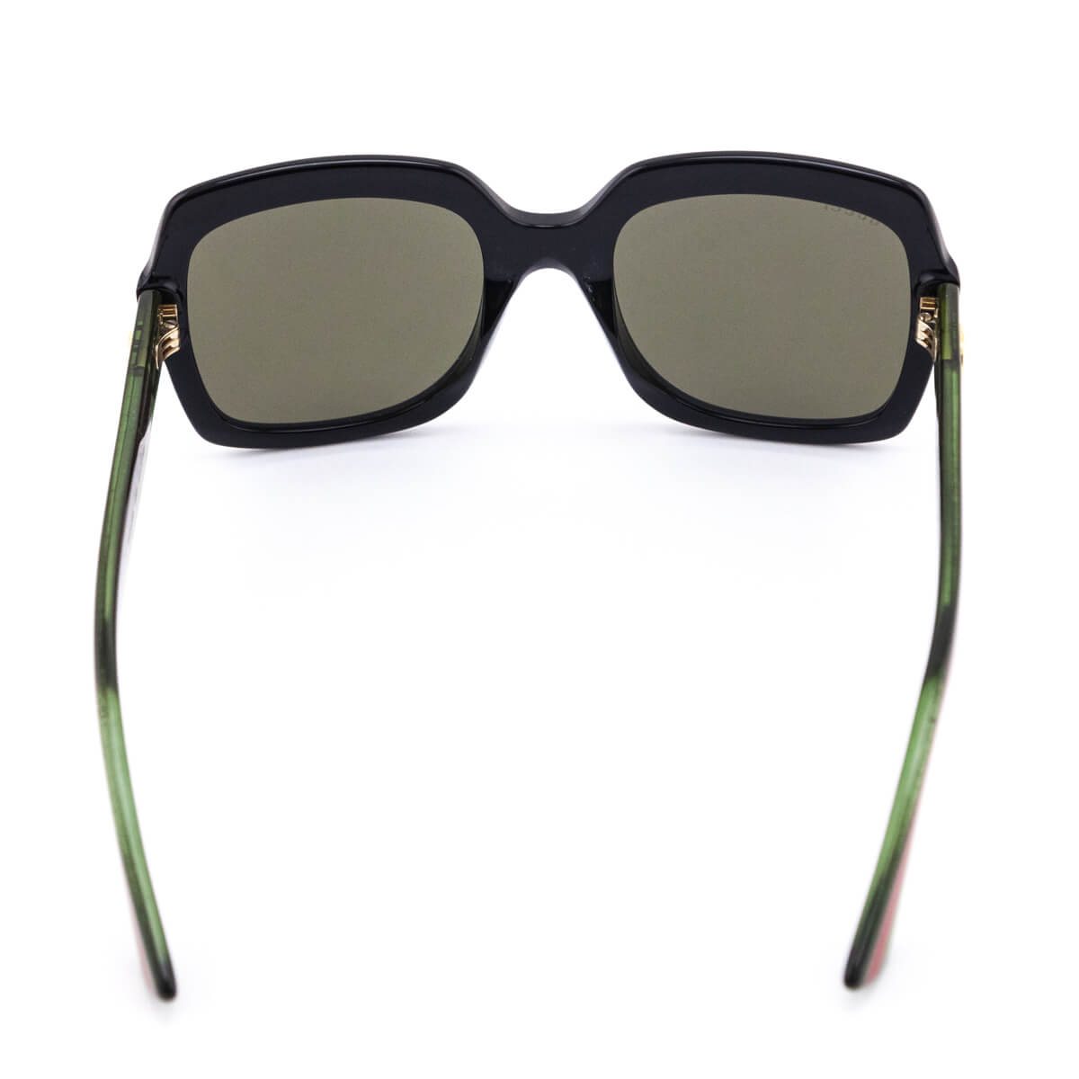 Gucci Black Oversized Web Accented Sunglasses