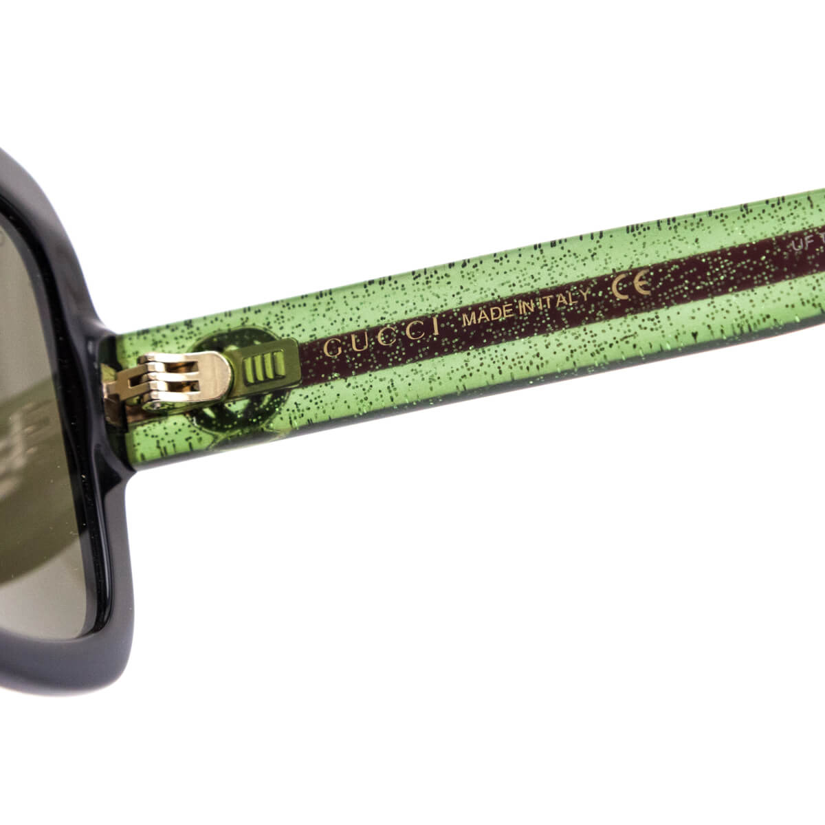 Gucci Black Oversized Web Accented Sunglasses