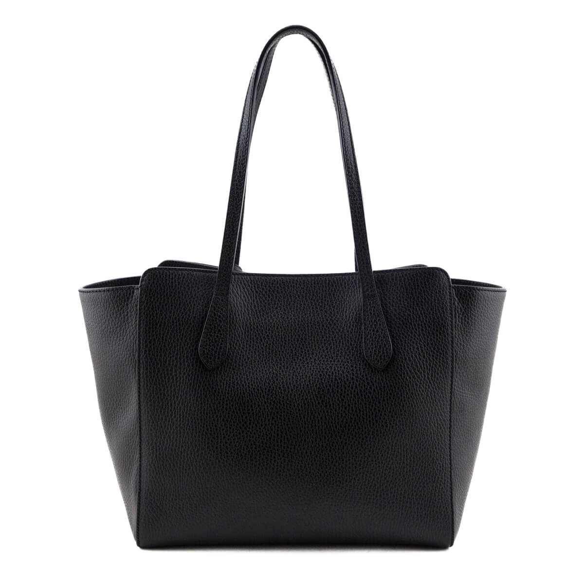 Gucci Black Pebbled Calfskin Small Swing Tote