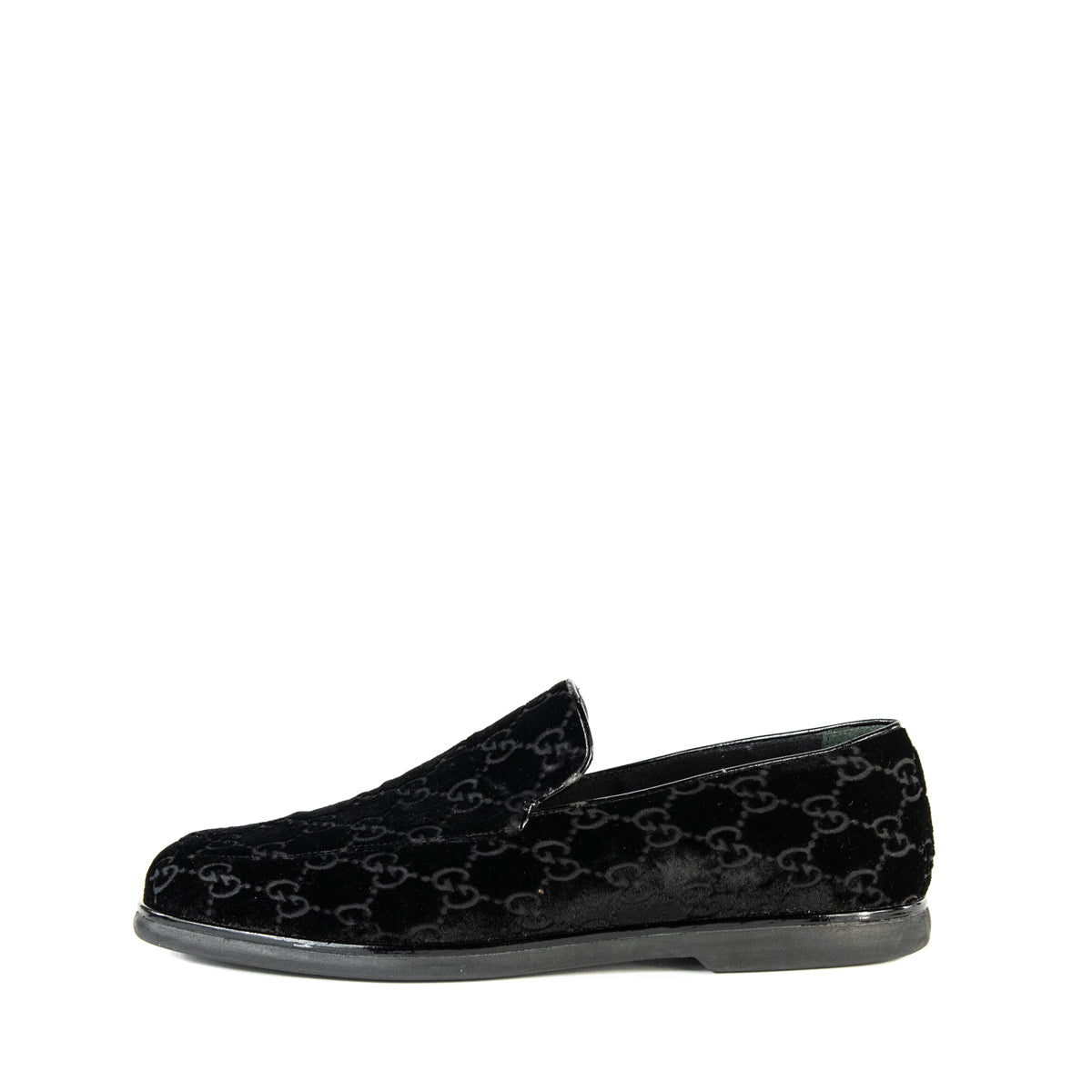 Gucci Black Velvet GG Loafers Size 9.5 | EU 39.5