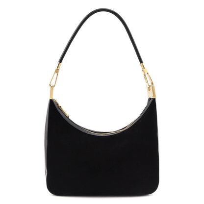 Gucci Black Suede & Leather Small Hobo