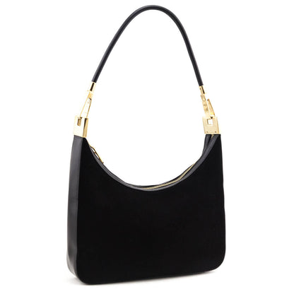 Gucci Black Suede & Leather Small Hobo