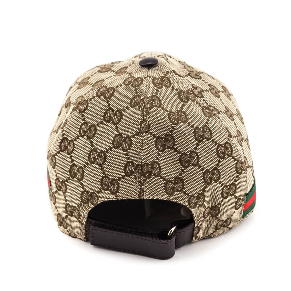 Gucci Brown GG Monogram Original Web Baseball Hat Size M