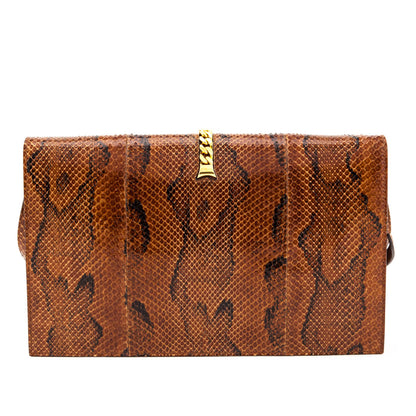 Gucci Brown Python Sylvie 1969 Shoulder Bag