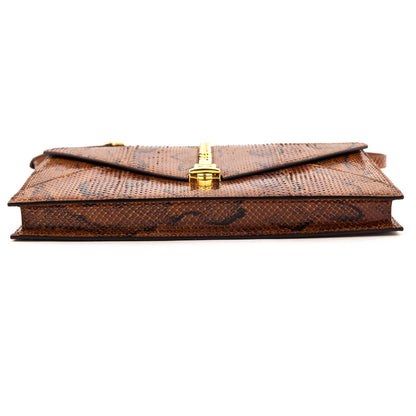 Gucci Brown Python Sylvie 1969 Shoulder Bag