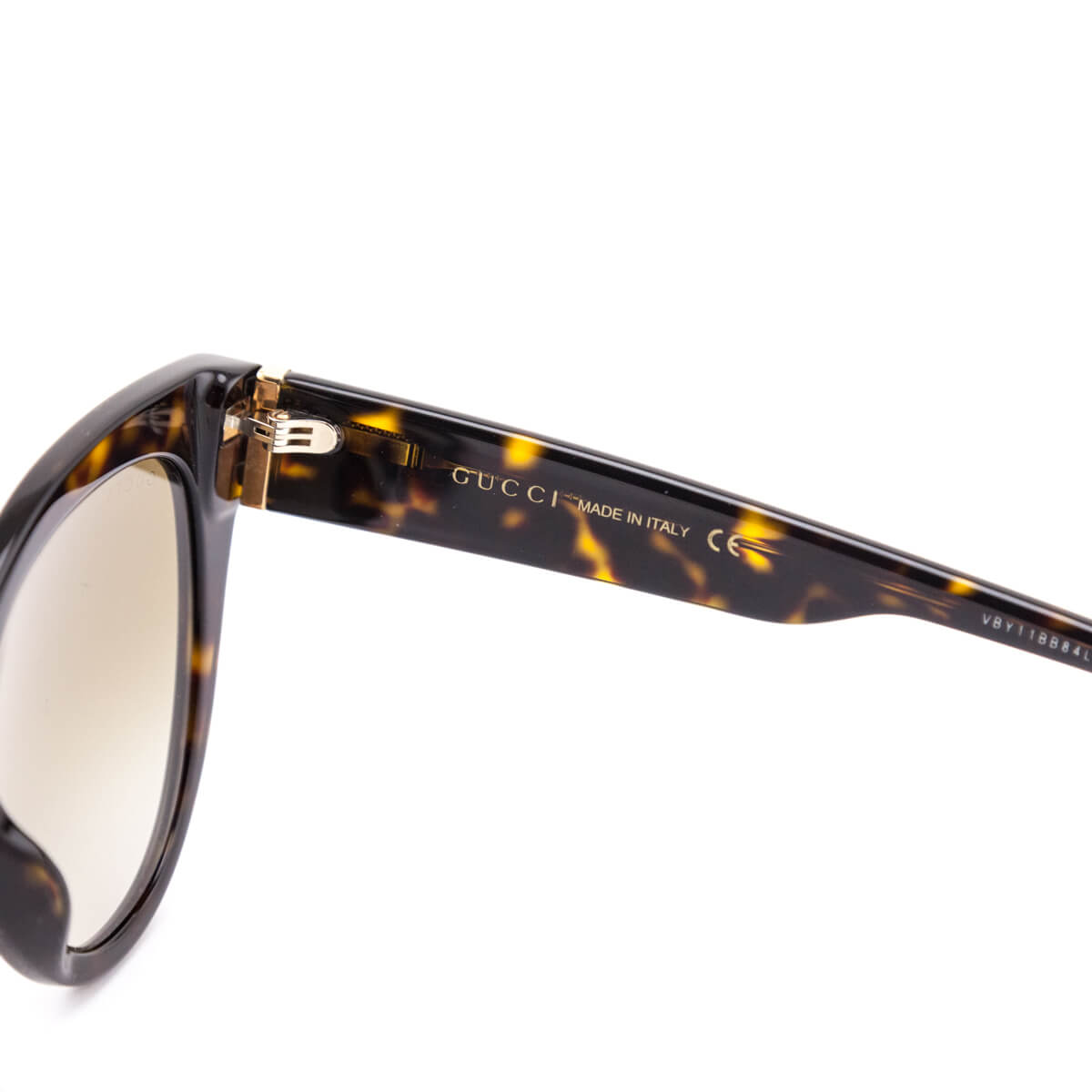 Gucci Brown Tortoiseshell Oversized Cat Eye Sunglasses