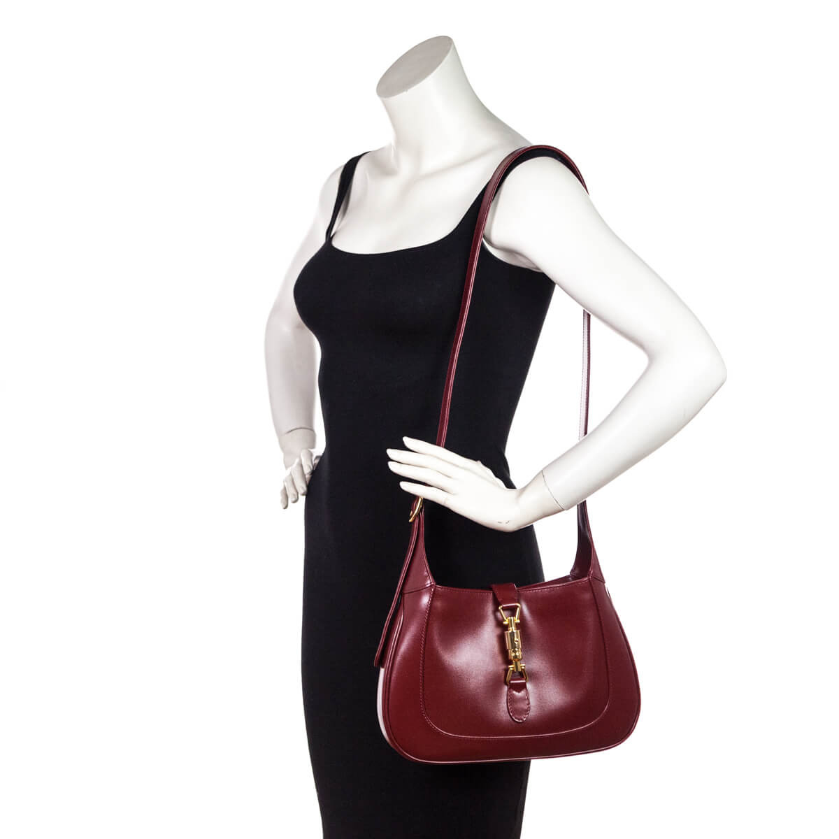 Gucci Cherry Red Calfskin Small Jackie 1961 Hobo