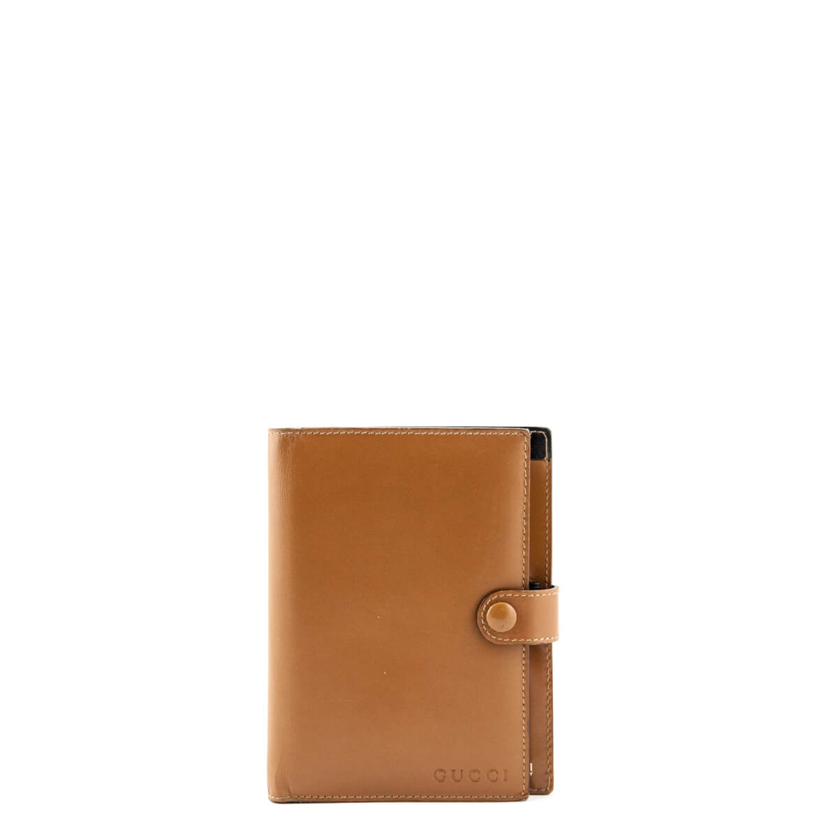 Gucci Brown Leather Note Holder