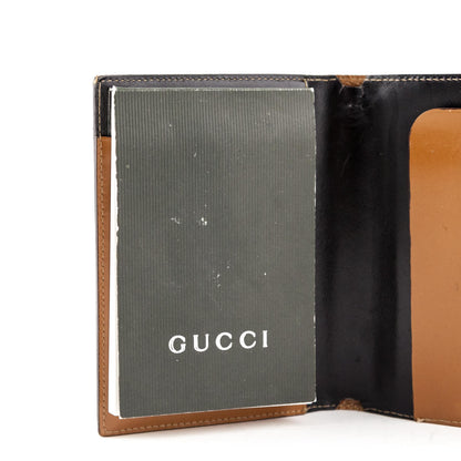 Gucci Brown Leather Note Holder