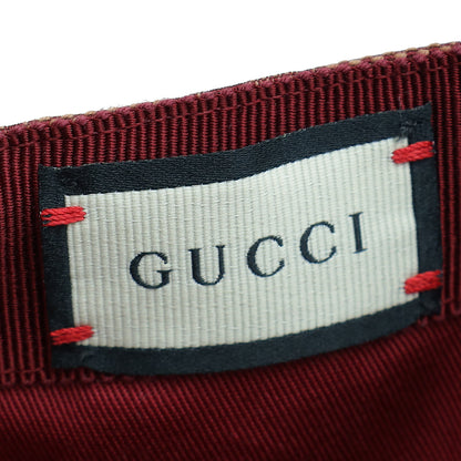 Gucci Burgundy GG Zeno Baseball Small Hat