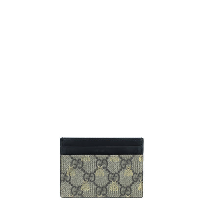 Gucci Bicolor GG Supreme Bee Card Holder