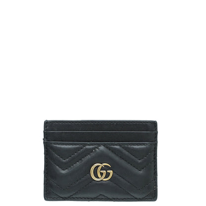 Gucci Black GG Marmont Card Case