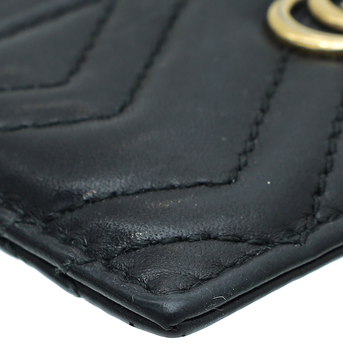 Gucci Black GG Marmont Card Case