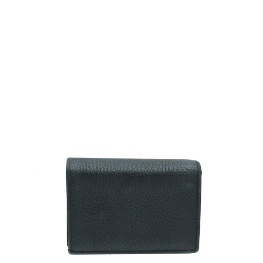 Gucci Black GG Marmont Card Case Wallet