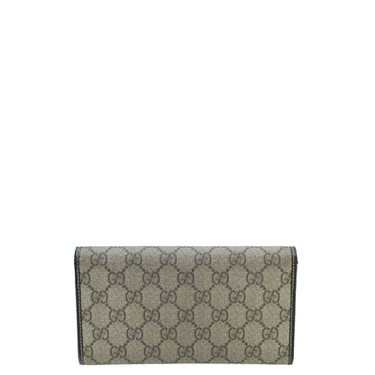 Gucci Bicolor GG Supreme Continental Wallet