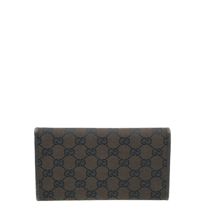 Gucci Chocolate GG Continental Wallet