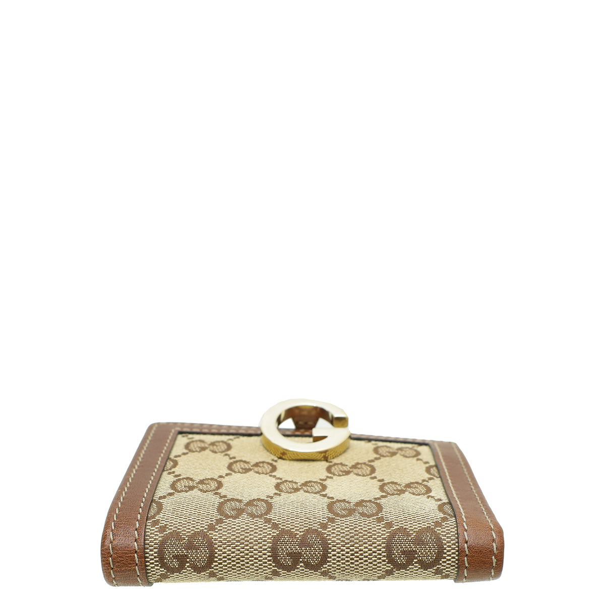 Gucci Bicolor GG Buckle Compact Wallet