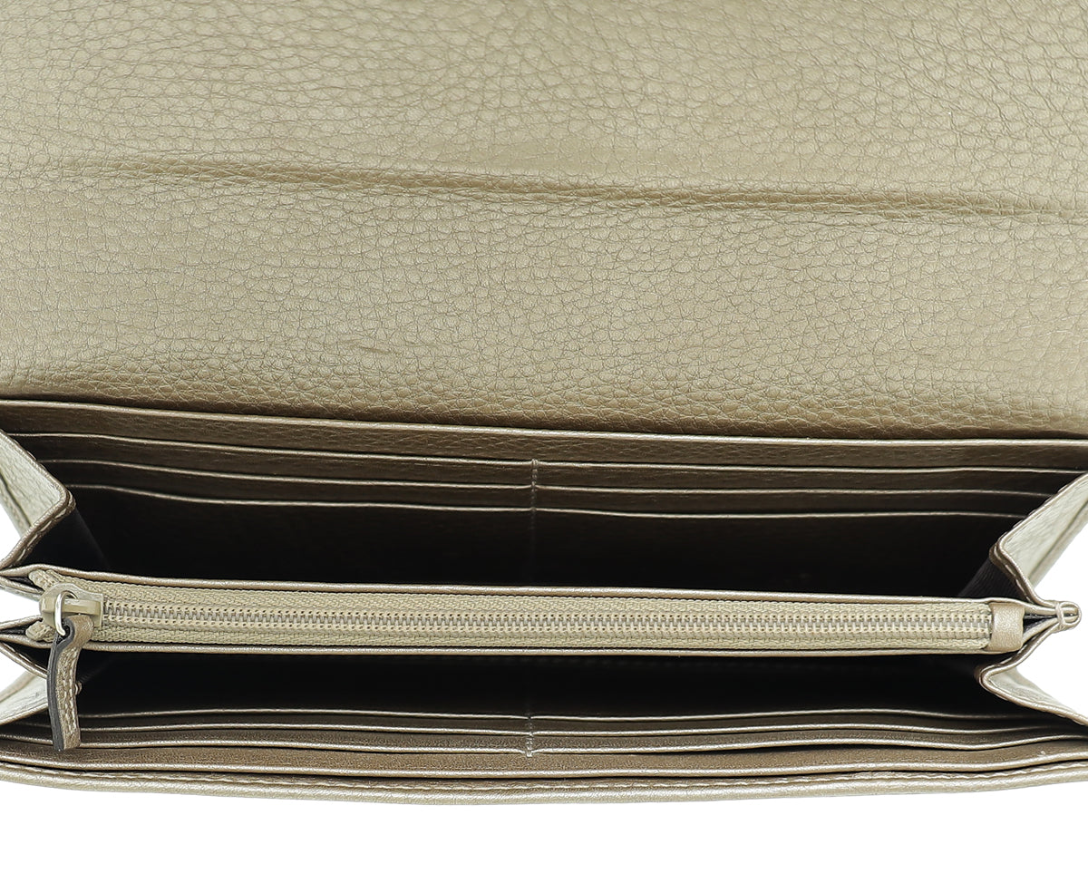 Gucci Bicolor GG Continental Wallet