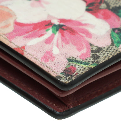 Gucci Bicolor Blooms Print Card Case Wallet