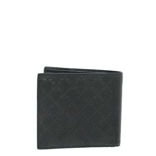 Gucci Black Diamante Bi-Fold Wallet