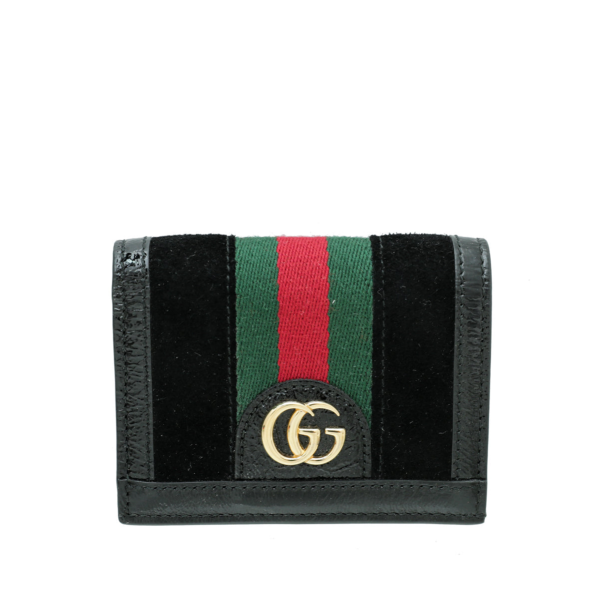 Gucci Black GG Ophidia Card Case Wallet