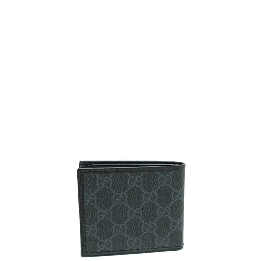 Gucci Black GG Supreme Bifold Wallet