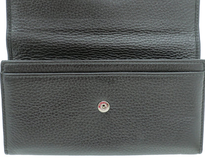 Gucci Black Bamboo Continental Wallet