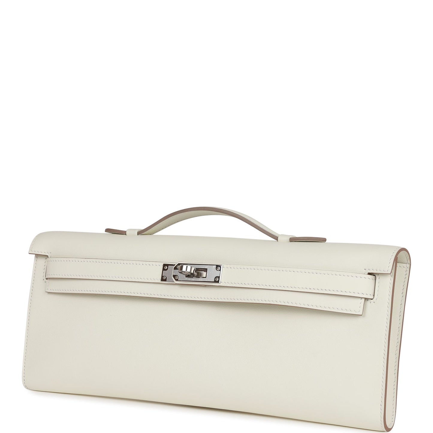 Hermes Kelly Cut Mushroom Swift Palladium Hardware