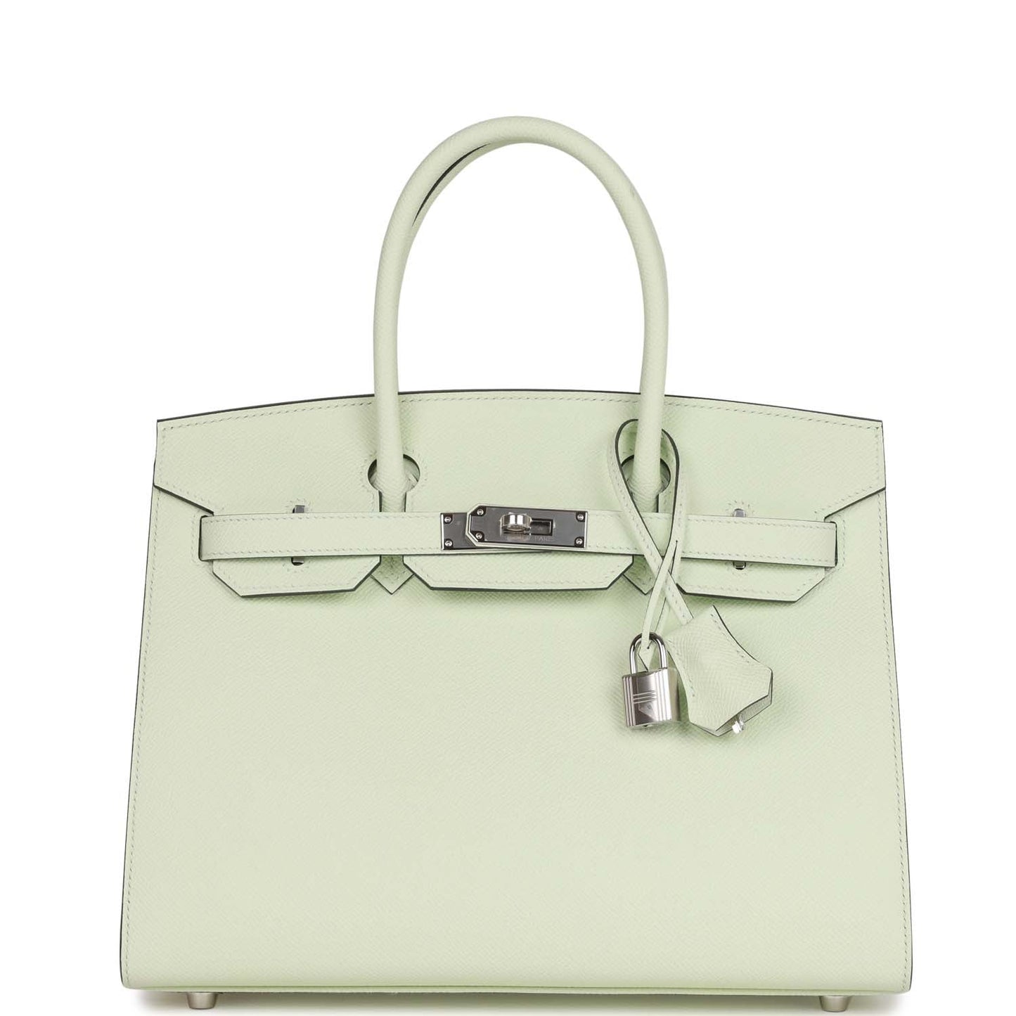 Hermes Birkin Sellier 30 Vert Fizz Epsom Palladium Hardware