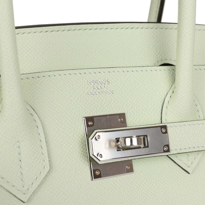 Hermes Birkin Sellier 30 Vert Fizz Epsom Palladium Hardware