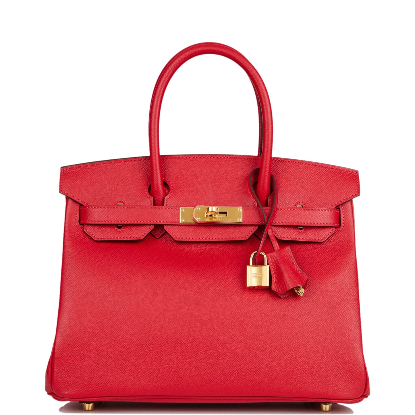 Hermes Birkin 30 Rouge Casaque Epsom Gold Hardware Deposit 2 MT