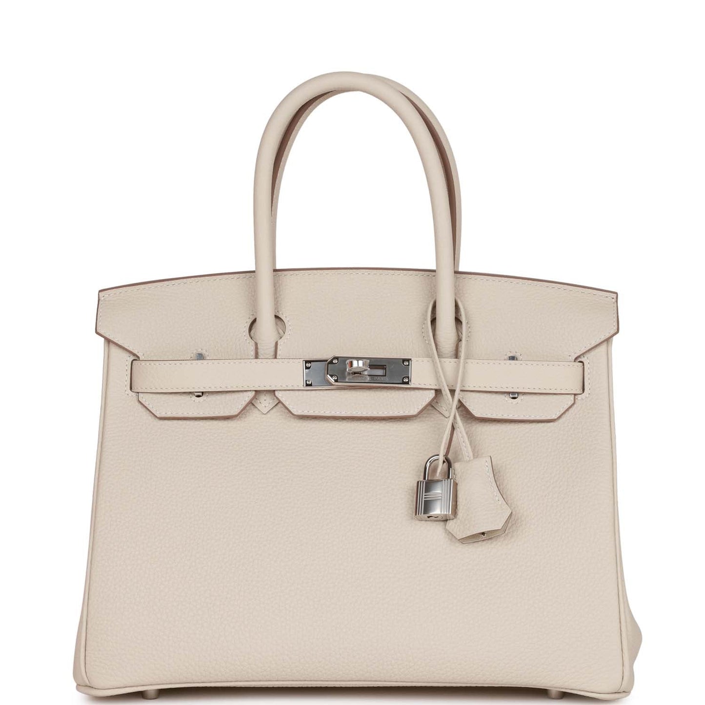 Hermes Birkin 30 Craie Togo Palladium Hardware