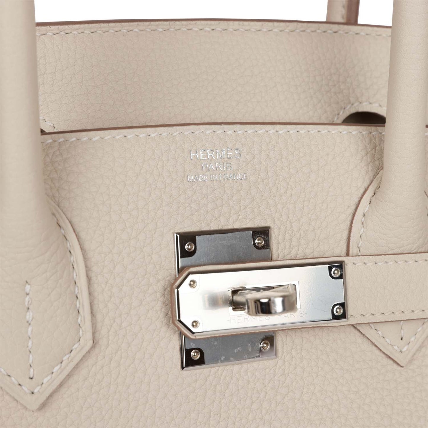 Hermes Birkin 30 Craie Togo Palladium Hardware