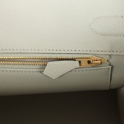 Hermes Birkin 30 Gris Neve Togo Gold Hardware