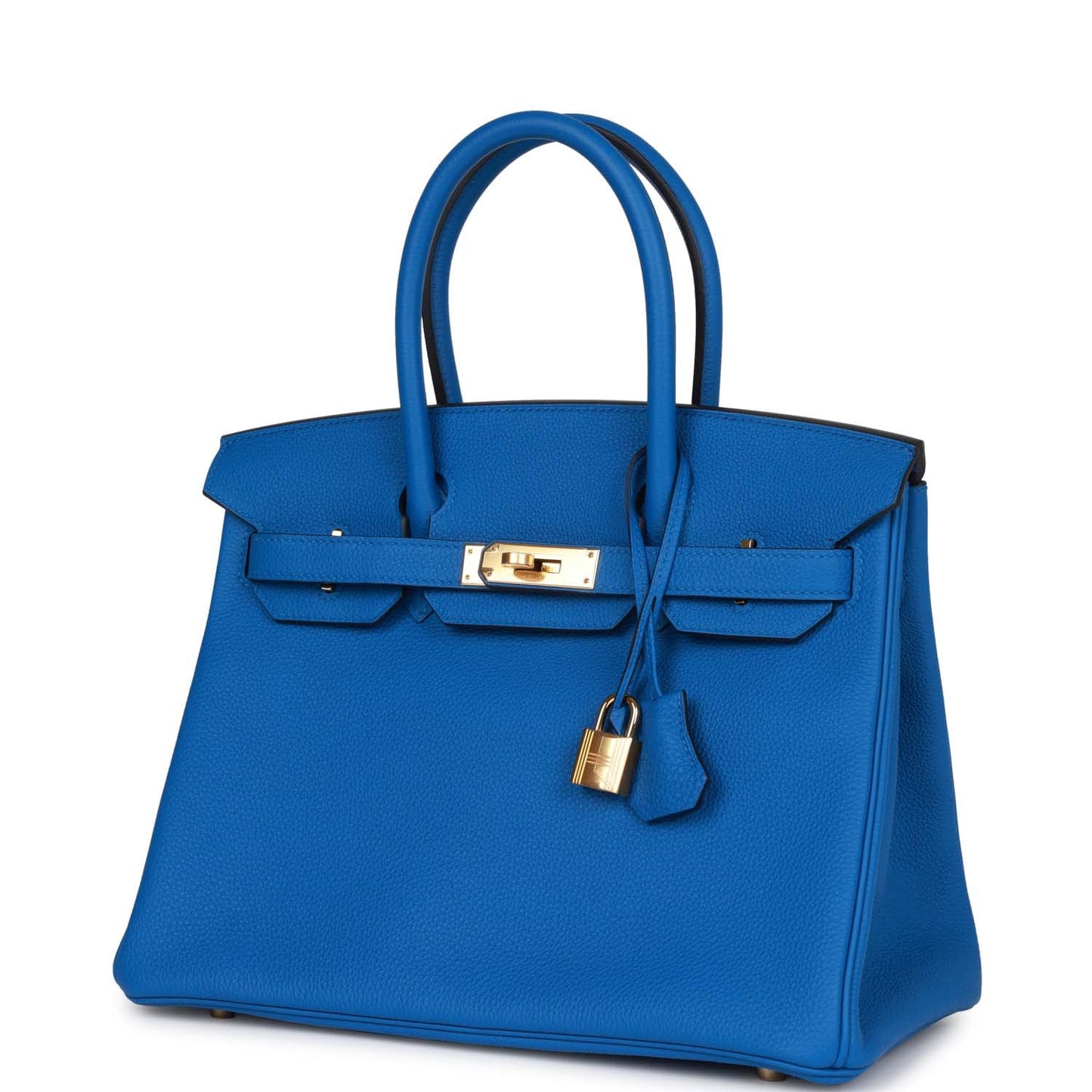 Hermes Birkin 30 Bleu Zellige Togo Gold Hardware