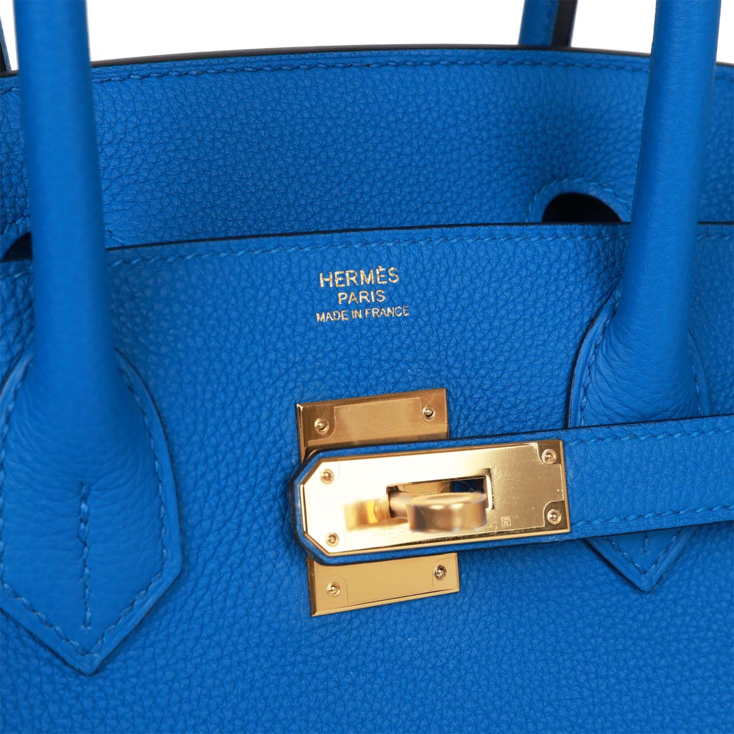 Hermes Birkin 30 Bleu Zellige Togo Gold Hardware