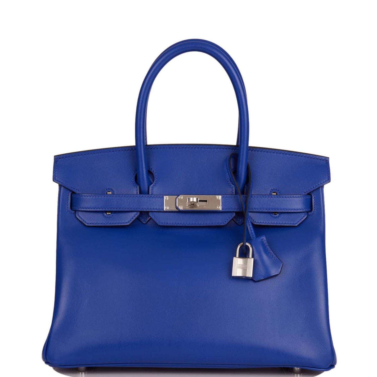 Hermes Birkin 30 Bleu Electric Tadelakt Palladium Hardware