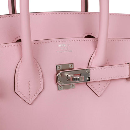 Hermes Birkin 25 Rose Sakura Swift Palladium Hardware