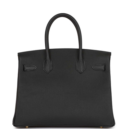 Hermes Birkin 30 Black Epsom Gold Hardware