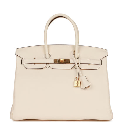 Hermes Birkin 35 Nata Togo Gold Hardware